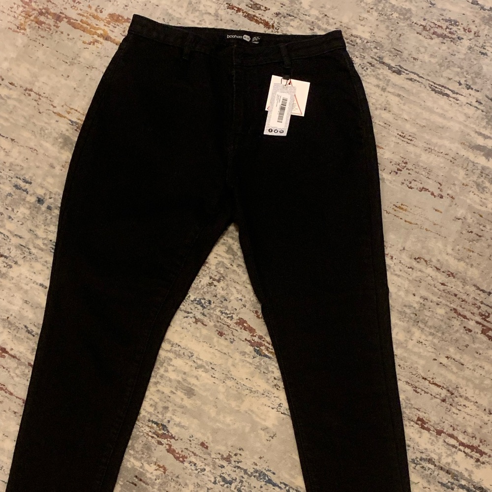 Boohoo Black High Rise Disco Jean